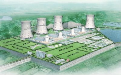 小墨山核電廠效果圖。（本版圖片由湖南核電有限公司提供）